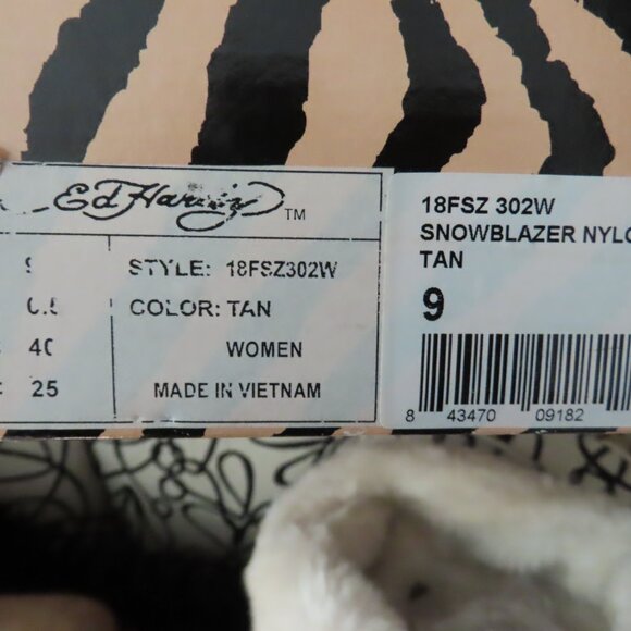 ED HARDY KNEE HIGH LINED BOOTS NEW wotag - Picture 11 of 15